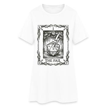 Echtes Pech Würfel Tarot Pen and Paper - Frauen T-Shirt-Kleid - Weiß - Vorne