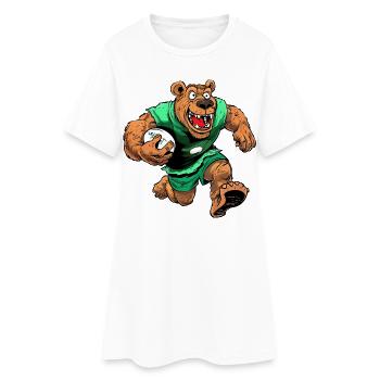 Bears Rugby Football - Women’s T-Shirt Dress - white - Front