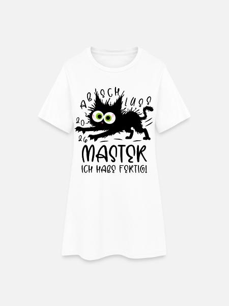 Maître 2026, j’en ai fini ! - Chat - Robe T-shirt Femme - blanc