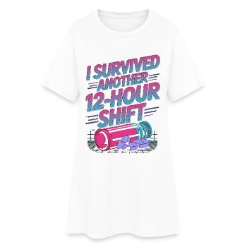 Retail Pharmacist I Survived Another Pharmacy Care - Frauen T-Shirt-Kleid - Weiß - Vorne