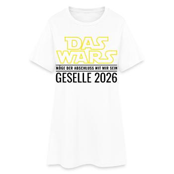 Geselle 2026 Das wars - Frauen T-Shirt-Kleid - Weiß - Vorne