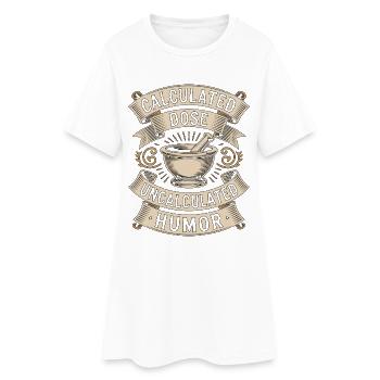 Hospital Pharmacist Calculated Dose Pharmaceutical - Women’s T-Shirt Dress - white - Front