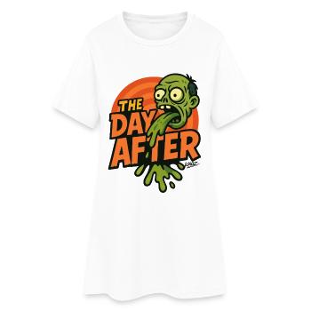 The Day After Zombie Party Splatter - Women’s T-Shirt Dress - white - Front