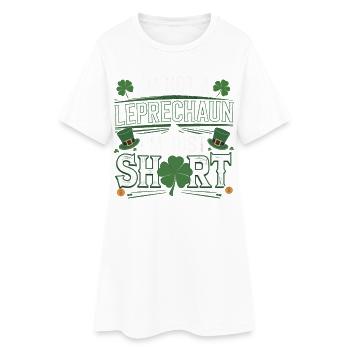 Je ne suis pas un lutin, je suis juste petit - Robe T-shirt Femme - blanc - Devant