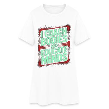 PT Educator I Coach Bodies And Movement Therapy - Frauen T-Shirt-Kleid - Weiß - Vorne