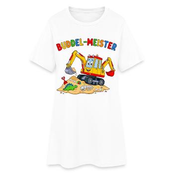 Aventure Dino Maître Fouilleur - Robe T-shirt Femme - blanc - Devant