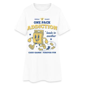 L’addiction à un paquet mène à un autre jeu de cartes - Robe T-shirt Femme - blanc - Devant