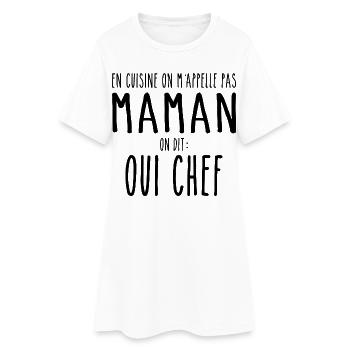 Cuisiner Maman Cuisinière Cuisiner Maman Mère - Robe T-shirt Femme - blanc - Devant