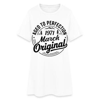 mars 1971 – Légende des sommets et montagnes - Robe T-shirt Femme - blanc - Devant