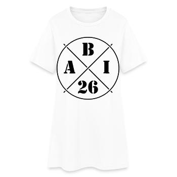 ABI 26 (Abiturient / Abitur 2026 / Symbol / Black) - Women’s T-Shirt Dress - white - Front