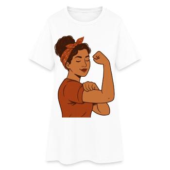 Strong Mom – Proud and Self-Confident Mother's Day - Women’s T-Shirt Dress - white - Front