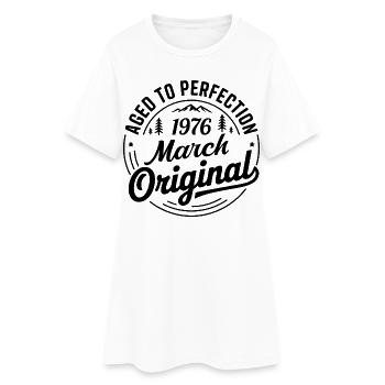 mars 1976 – Légende des sommets et montagnes - Robe T-shirt Femme - blanc - Devant