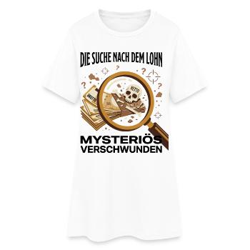 Die Suche Nach Dem Lohn - Frauen T-Shirt-Kleid - Weiß - Vorne