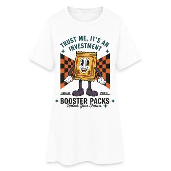 Glaub mir, es ist ein Trading von Investment Booster Packs - Frauen T-Shirt-Kleid - Weiß - Vorne