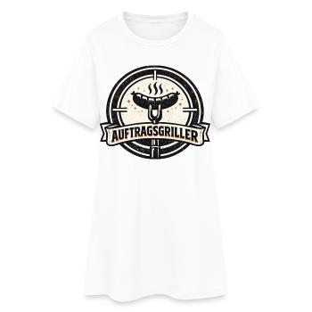 Grilleur contractuel, hommes cadeaux drôles au barbecue - Robe T-shirt Femme - blanc - Devant