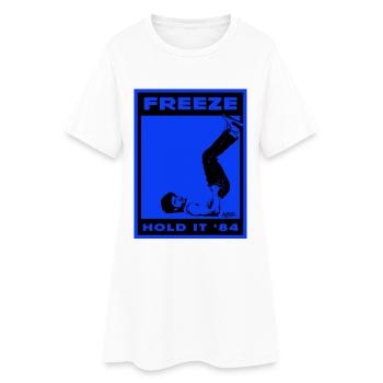 Affiche Retro Fitness Freeze Hold It '84 - Robe T-shirt Femme - blanc - Devant