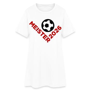 Meister 2026 Meisterschaft - Frauen T-Shirt-Kleid - Weiß - Vorne