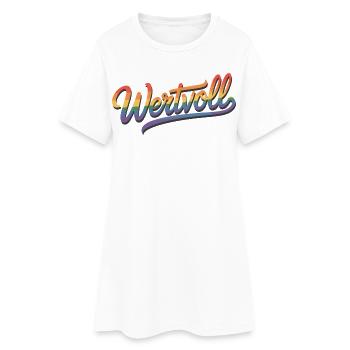 Précieux - Dignité humaine Fierté Gay Arc-en-ciel LGBT - Robe T-shirt Femme - blanc - Devant