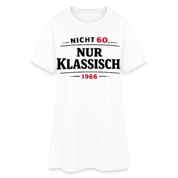 60th birthday born in 1966 - Women’s T-Shirt Dress - white - Front