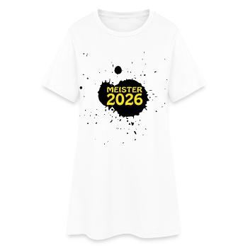 Meister 2026 Meisterschaft - Frauen T-Shirt-Kleid - Weiß - Vorne