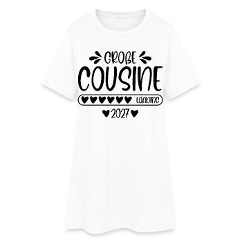 Big Cousin 2027 chargement - Robe T-shirt Femme - blanc - Devant