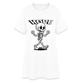 Hope Skeleton Stride - Robe T-shirt Femme - blanc - Devant
