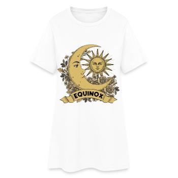 Equinox Renew, Rebalance, Renaissance Ostara - Robe T-shirt Femme - blanc - Devant