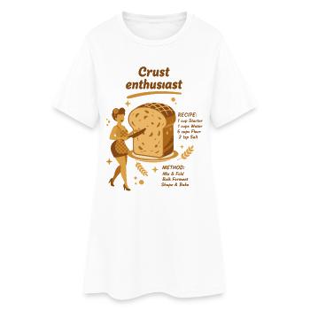 Sauerteig-Teig-Liebhaber Brotbacker - Frauen T-Shirt-Kleid - Weiß - Vorne