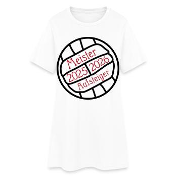 Champion et équipe promue 2025/2026 - Robe T-shirt Femme - blanc - Devant
