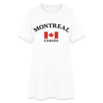 Montréal, Canada - Robe T-shirt Femme - blanc - Devant