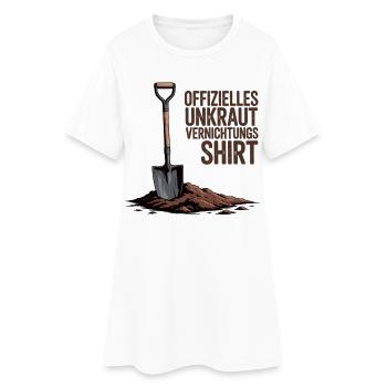 Chemise de jardinage Chemise officielle de jardin - Robe T-shirt Femme - blanc - Devant