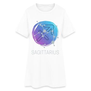 Sagittaire Sagittaire Conception du zodiaque - Robe T-shirt Femme - blanc - Devant
