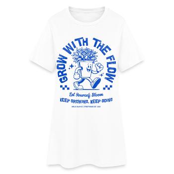 Grow with the flow - Women’s T-Shirt Dress - white - Front