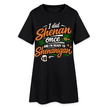 Ready vor Shenanigans | St. Patrick's Day - Frauen T-Shirt-Kleid - Schwarz - Vorne