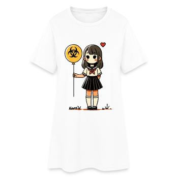Ballon Biohazard Girl Sailor - Robe T-shirt Femme - blanc - Devant