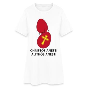 Christos Anesti Alithos Anesti Pâques orthodoxes - Robe T-shirt Femme - blanc - Devant