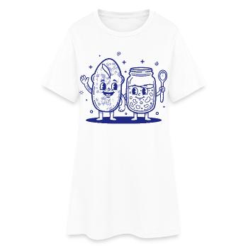 Pot de levain pâtissier Baker Pain Levain - Robe T-shirt Femme - blanc - Devant
