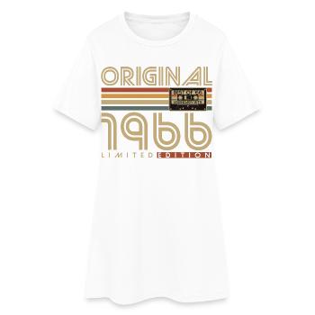1966 Vintage Vintage Retro Birthday Gift - Women’s T-Shirt Dress - white - Front