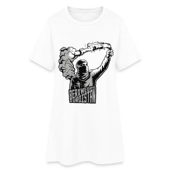 Berxwedan Kurdistan - Frauen T-Shirt-Kleid - Weiß - Vorne