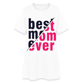 Meilleure chemise de maman – Cadeau pour les mamans - Robe T-shirt Femme - blanc - Devant