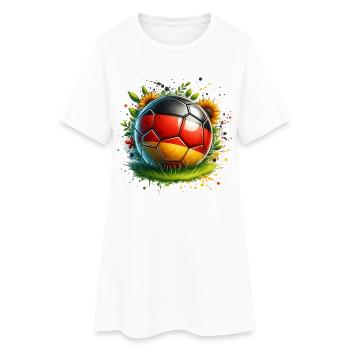 Germany Football Ball Landscape - Women’s T-Shirt Dress - white - Front