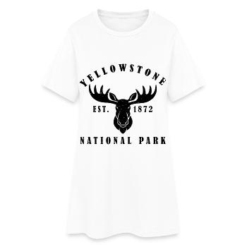 Parc national de Yellowstone Créé en 1872 - Robe T-shirt Femme - blanc - Devant