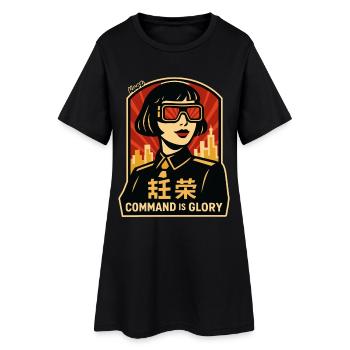 Affiche rétro de Command Is Glory - Robe T-shirt Femme - noir - Devant