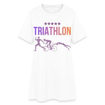 Triathlon - Robe T-shirt Femme - blanc - Devant