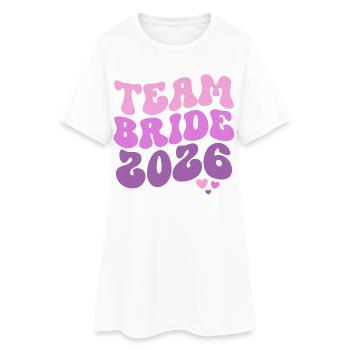 Équipe Mariée 2026 - Robe T-shirt Femme - blanc - Devant