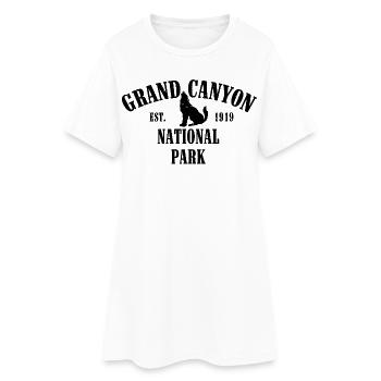 Grand Canyon Established 1919 National Park - Women’s T-Shirt Dress - white - Front
