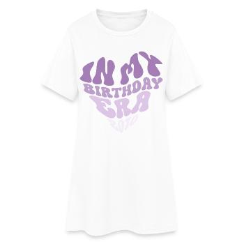 Cadeau rétro vintage pour le 16e anniversaire 2010 - Robe T-shirt Femme - blanc - Devant
