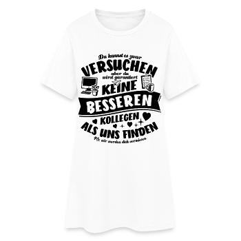 Kollegen - Jobwechsel - Kündigung - Spruch - Frauen T-Shirt-Kleid - Weiß - Vorne
