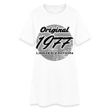 49e anniversaire Homme Épouse 4 ans 1977 Cadeau - Robe T-shirt Femme - blanc - Devant