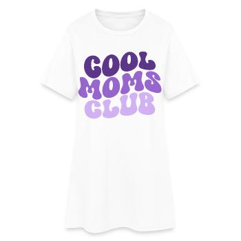 Cool Moms Club - Muttertag Mama Geschenk - Frauen T-Shirt-Kleid - Weiß - Vorne
